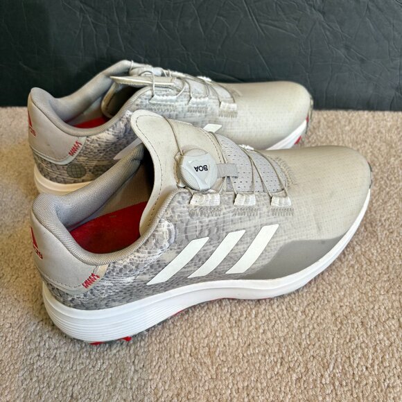Adidas Spikeless Golf Shoes S2G SL BOA Men's Size 8.5 Waterproof Gray White - Picture 1 of 10